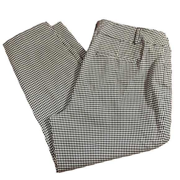 Black/White Checkered Pull on Dress Pant - Picture 1 of 2